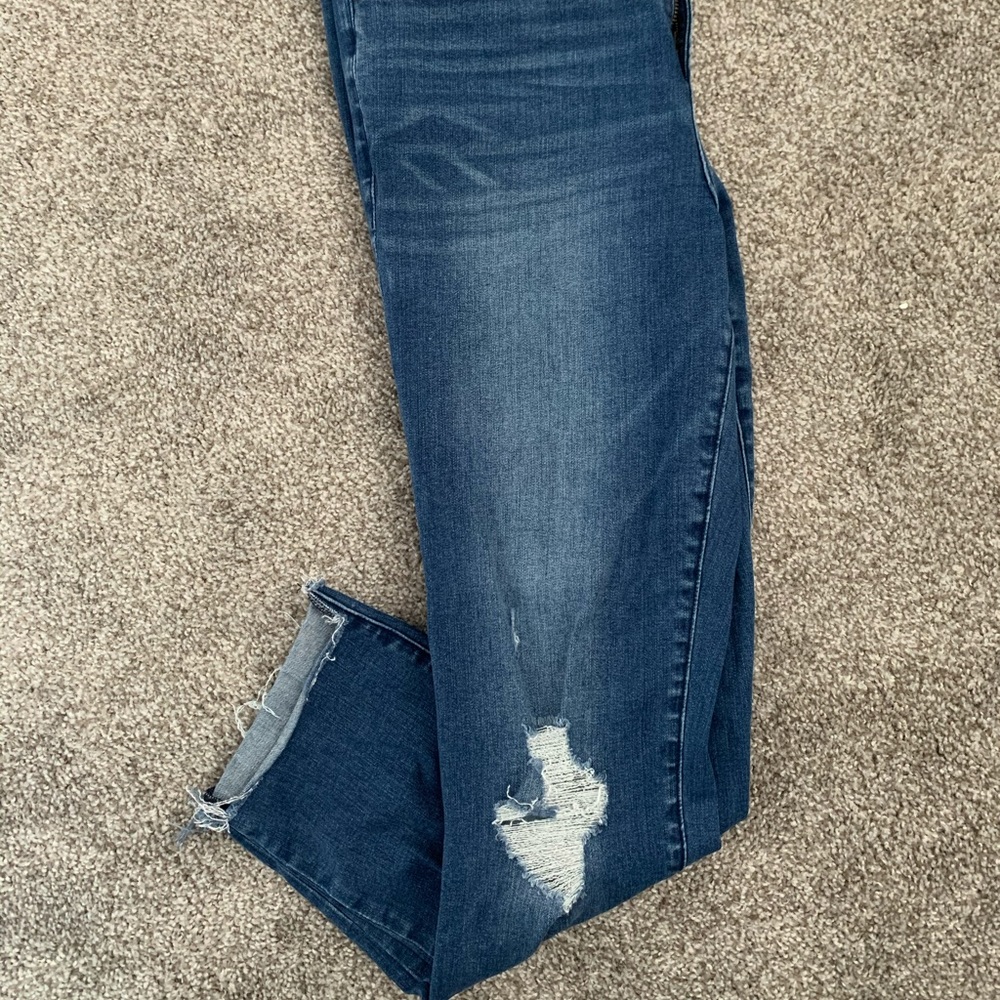 Abercrombie and Fitch distressed ankle jeans